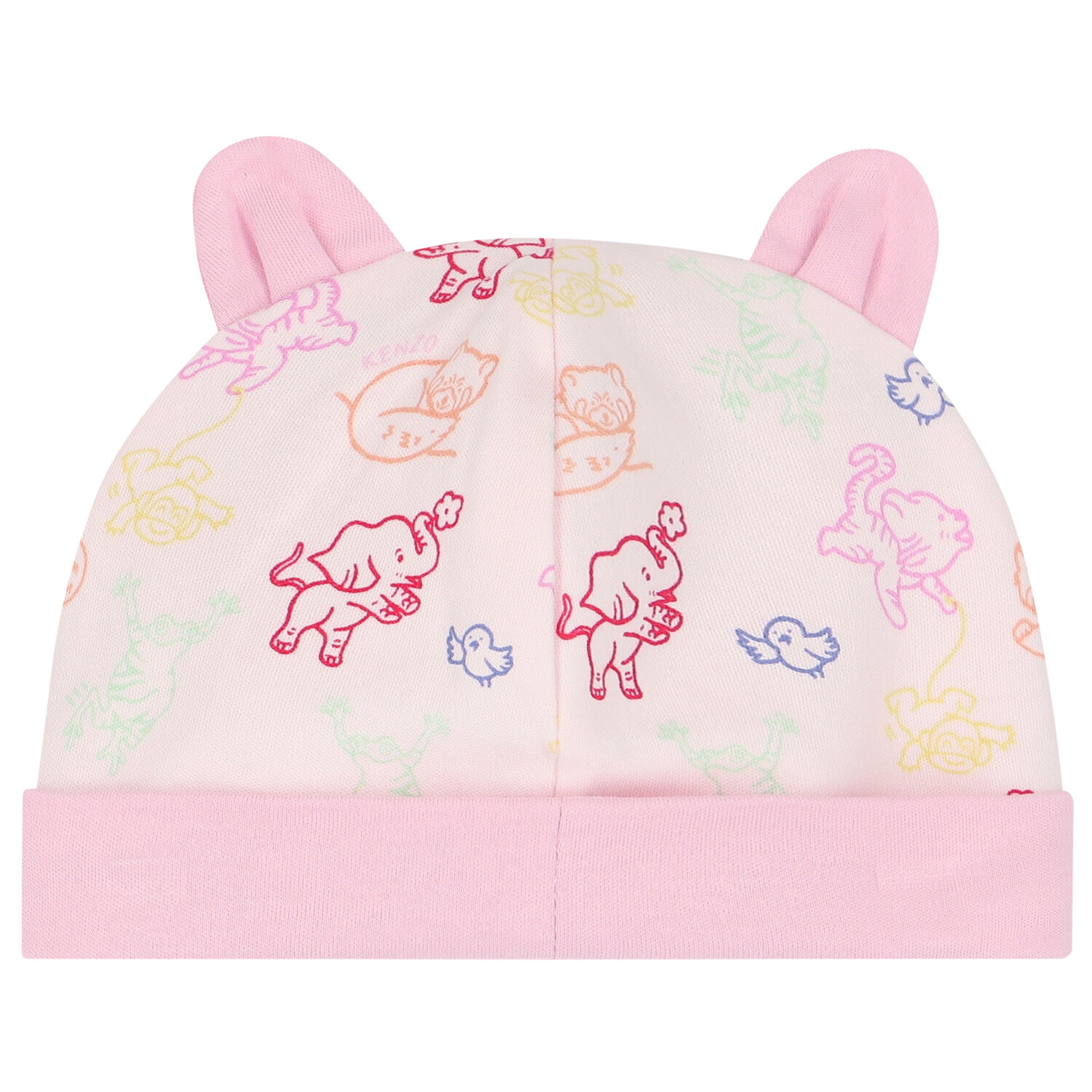Baby Girls Pink Logo & Animals Babygrows Gift Set, 1, hi-res
